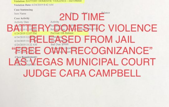 2ND TIME BATTERY DOMESTIC VIOLENCE - UNACCOUNTABLE JAIL RELEASE