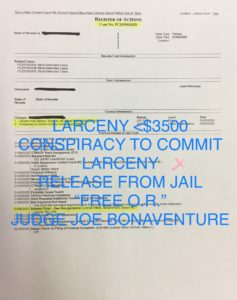 larceny conspiracy bonaventure commit